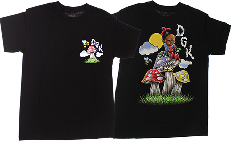 DGK TRIPPY MATH SS TSHIRT SMALL BLACK