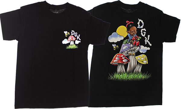 DGK TRIPPY MATH SS TSHIRT SMALL BLACK