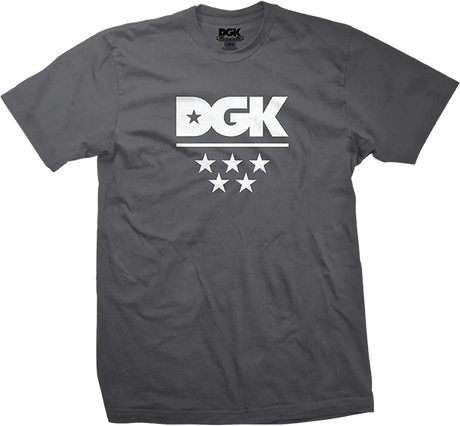 DGK ALL STAR - SHORT SLEEVE TSHIRT LARGE CHARCOAL