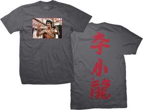 DGK BRUCE LEE FOCUS SHORT SLEEVE TSHIRT SMALL CHARCOAL