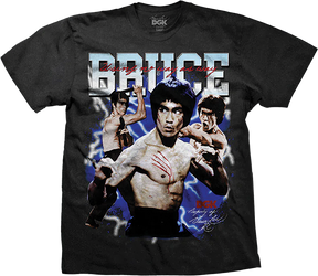 DGK BRUCE LEE IMMORTALITY BOXY SHORT SLEEVE TSHIRT SMALL BLACK