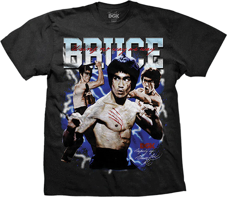 DGK BRUCE LEE IMMORTALITY BOXY SHORT SLEEVE TSHIRT MEDIUM BLACK