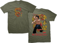 DGK BRUCE LEE LIL' DRAGON SHORT SLEEVE TSHIRT XLARGE MILITARY GREEN