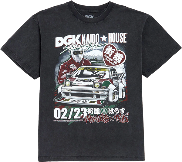 DGK KAIDO HOUSE RACEWAY BOXY SS LARGE VINTAGE BLK