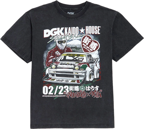 DGK KAIDO HOUSE RACEWAY BOXY SS XXLarge VINTAGE BLK