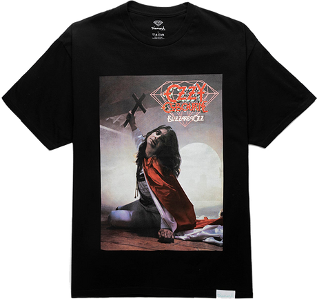 DIAMOND OZZY BLIZZARD OF OZZ SS TSHIRT SMALL BLACK