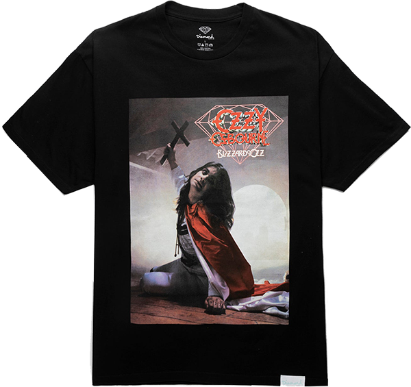DIAMOND OZZY BLIZZARD OF OZZ SS TSHIRT SMALL BLACK