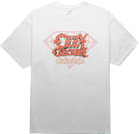 DIAMOND OZZY OSBOURNE SS TSHIRT SMALL WHITE