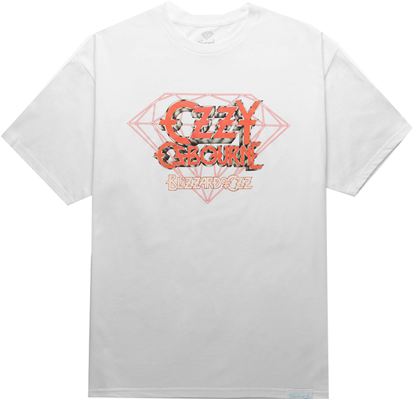 DIAMOND OZZY OSBOURNE SS TSHIRT SMALL WHITE