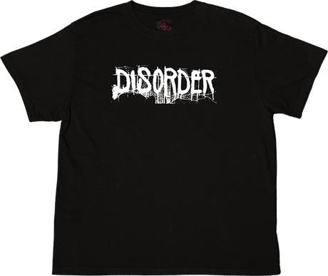 DISORDER SPRAY SS TSHIRT MEDIUM VINTAGE BLACK