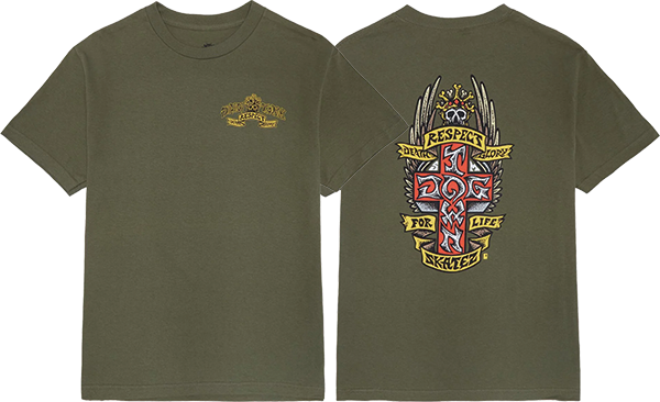 DOGTOWN RESPECT SS MEDIUM  MILITARY GRN