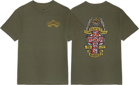 DOGTOWN RESPECT SS MEDIUM  MILITARY GRN