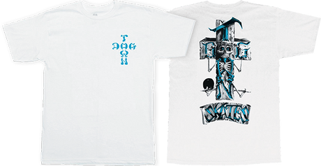 DOGTOWN STONEFISH SS TSHIRT SMALL WHITE
