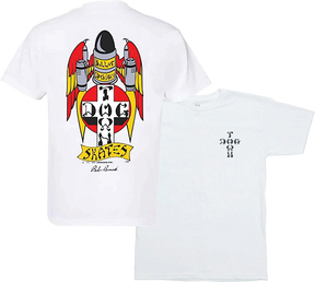 DOGTOWN BOB BINIAK OG 70S SS TSHIRT M-WHITE