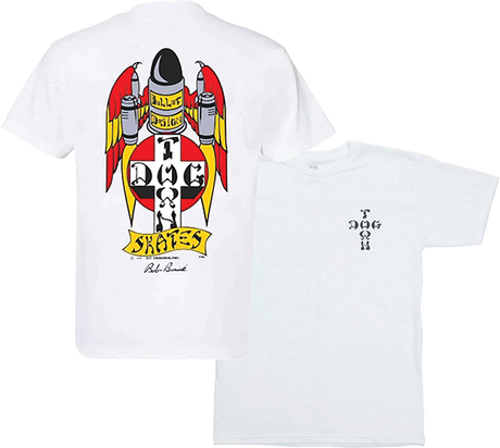 DOGTOWN BOB BINIAK OG 70S SS TSHIRT XL-WHITE