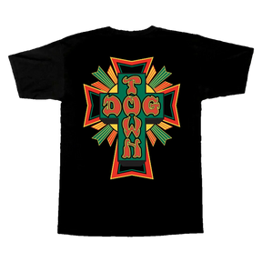 DT CROSS TSHIRT LOGO RASTA SS TSHIRT LARGE BLACK