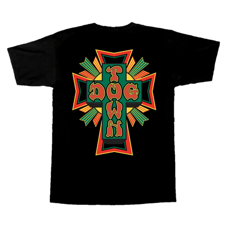 DT CROSS TSHIRT LOGO RASTA SS TSHIRT XLARGE BLACK