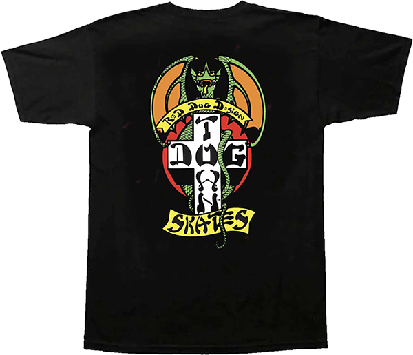 DOGTOWN RED DOG SS TSHIRT SMALL BLACK