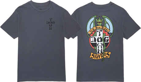 DOGTOWN RED DOG OG 70'S SS MEDIUM  CHARCOAL