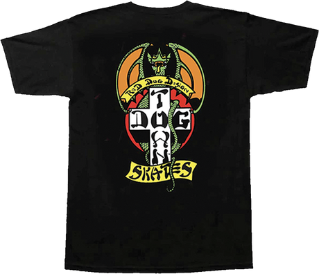 DOGTOWN RED DOG OG 70'S SHORT SLEEVE TSHIRT MEDIUM BLACK
