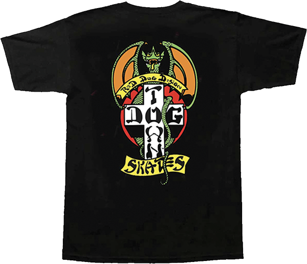 DOGTOWN RED DOG OG 70'S SHORT SLEEVE TSHIRT LARGE BLACK