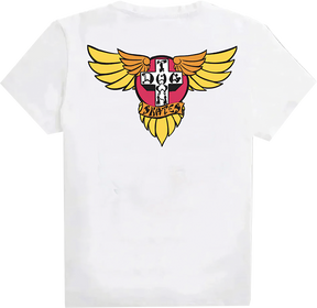 DOGTOWN WINGS 70'S SS TSHIRT LARGE WHITE