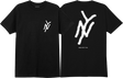 5BORO NY LOGO SS TSHIRT SMALL BLACK/WHT