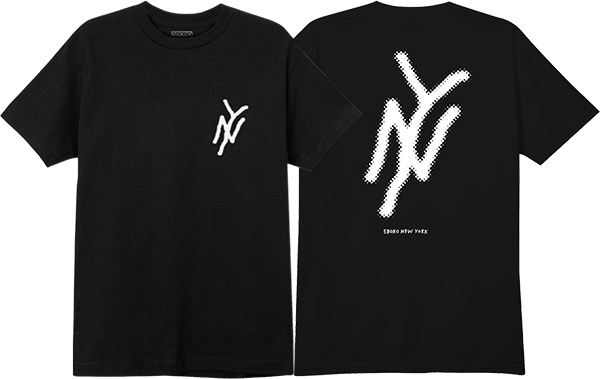 5BORO NY LOGO SS TSHIRT SMALL BLACK/WHT