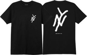 5BORO NY LOGO SS TSHIRT SMALL BLACK/WHT