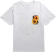 5BORO YELLOW FLOWER SS TSHIRT MEDIUM WHITE