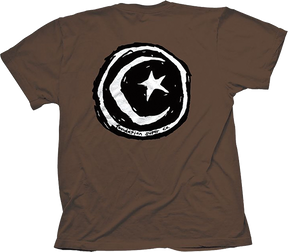 FOUNDATION STAR & MOON SS TSHIRT SMALL BROWN