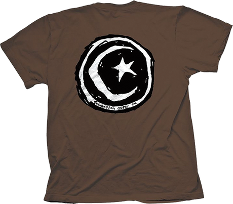 FOUNDATION STAR & MOON SS TSHIRT SMALL BROWN