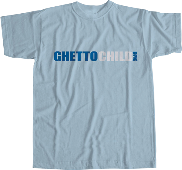 GHETTO CHILD MONOTONE CLASSIC USA SS SMALL BLUE