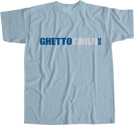 GHETTO CHILD MONOTONE CLASSIC USA SS SMALL BLUE