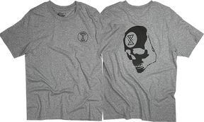 GHOST SHIP OMINOUS SKULL SS TSHIRT MEDIUM-ATHLETIC GRAY
