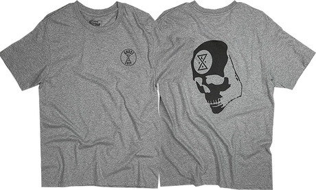 GHOST SHIP OMINOUS SKULL SS TSHIRT MEDIUM-ATHLETIC GRAY