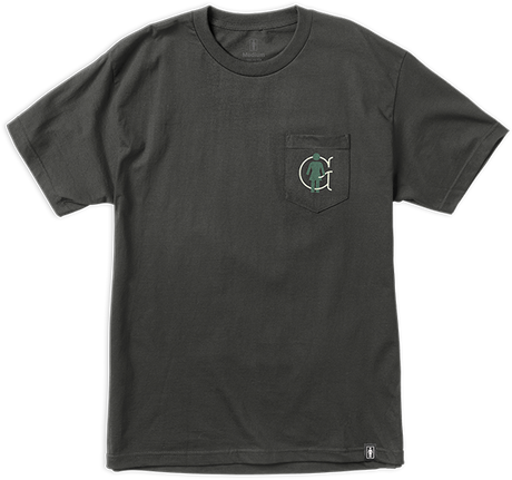 GIRL OG LINER POCKET SS TSHIRT SMALL GRAPHITE