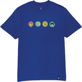 GIRL LEGENDS HEADS SS TSHIRT SMALL-BLUE