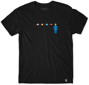 GIRL OG PAC-MAN MAZE SS TSHIRT LARGE BLACK