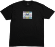 GIRL RAINBOW TRIPLE OG SHORT SLEEVE TSHIRT XLARGE BLACK