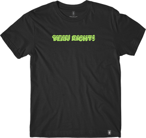 GIRL YEAH RIGHT SS TSHIRT LARGE  BLACK