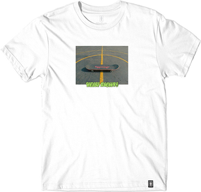 GIRL YEAH RIGHT BOARD SS TSHIRT SMALL WHITE