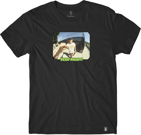 GIRL YEAH RIGHT OWEN SS TSHIRT XLARGE BLACK