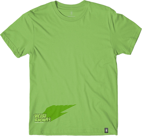 GIRL YEAH RIGHT SHADOW SS TSHIRT SMALL LIME GREEN