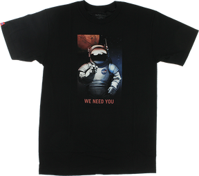 HABITAT NASA WE NEED YOU SS TSHIRT SMALL BLACK