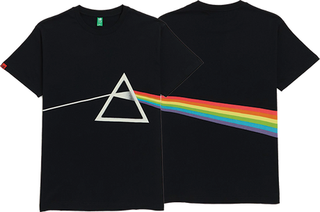 HABITAT PINK FLOYD DARK SIDE OF THE MOON SS TSHIRT LARGE  BLACK