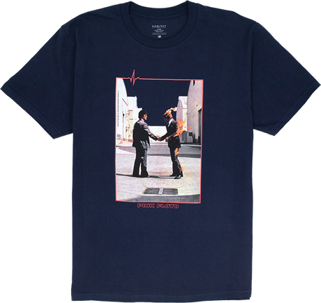 HABITAT FLOYD WISH YOU WERE HERE SS TSHIRT SMALL NAVY