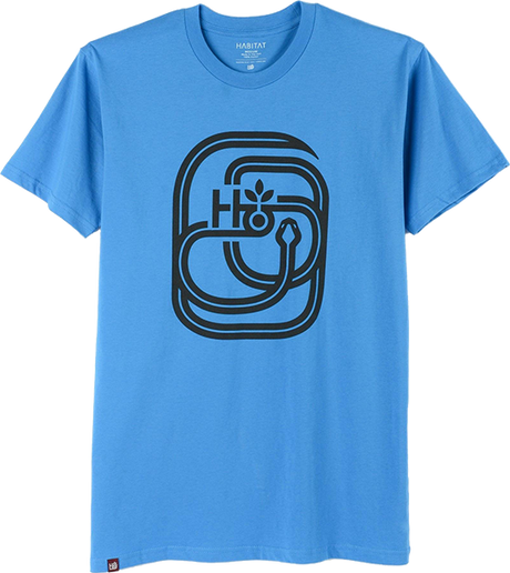 HABITAT SERPENT SS TSHIRT MEDIUM ARTIC BLUE