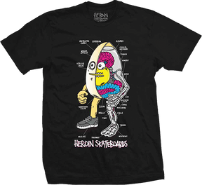 HEROIN ANATOMY OF AN EGG SS TSHIRT SMALL-BLK