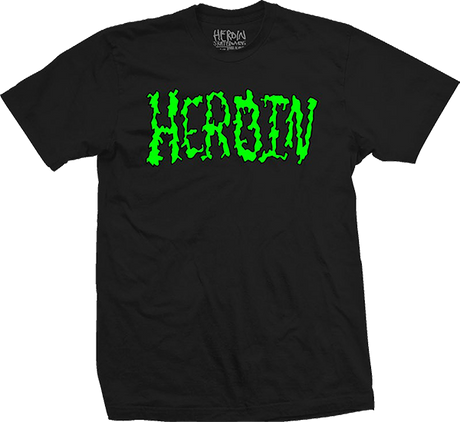 HEROIN DEAD TOONS SS LARGE  BLK